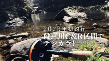【2023年初釣行】段戸川C&R区間でテンカラ!